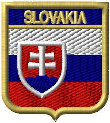Slovakia zlatá 5,5 cm x 6,2 cm